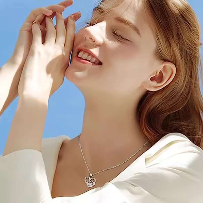 FEMALE NECKLACE || Huitan Sweet Paw Print Shaped