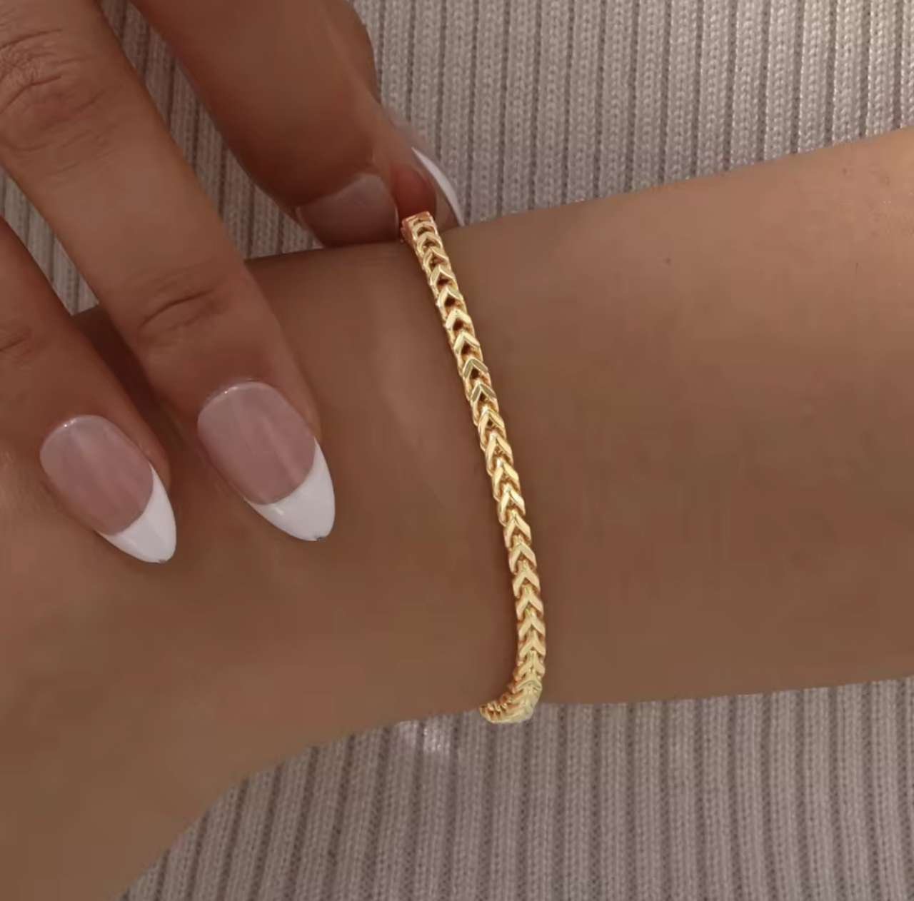 Square Keel Chain Bracelet for Women