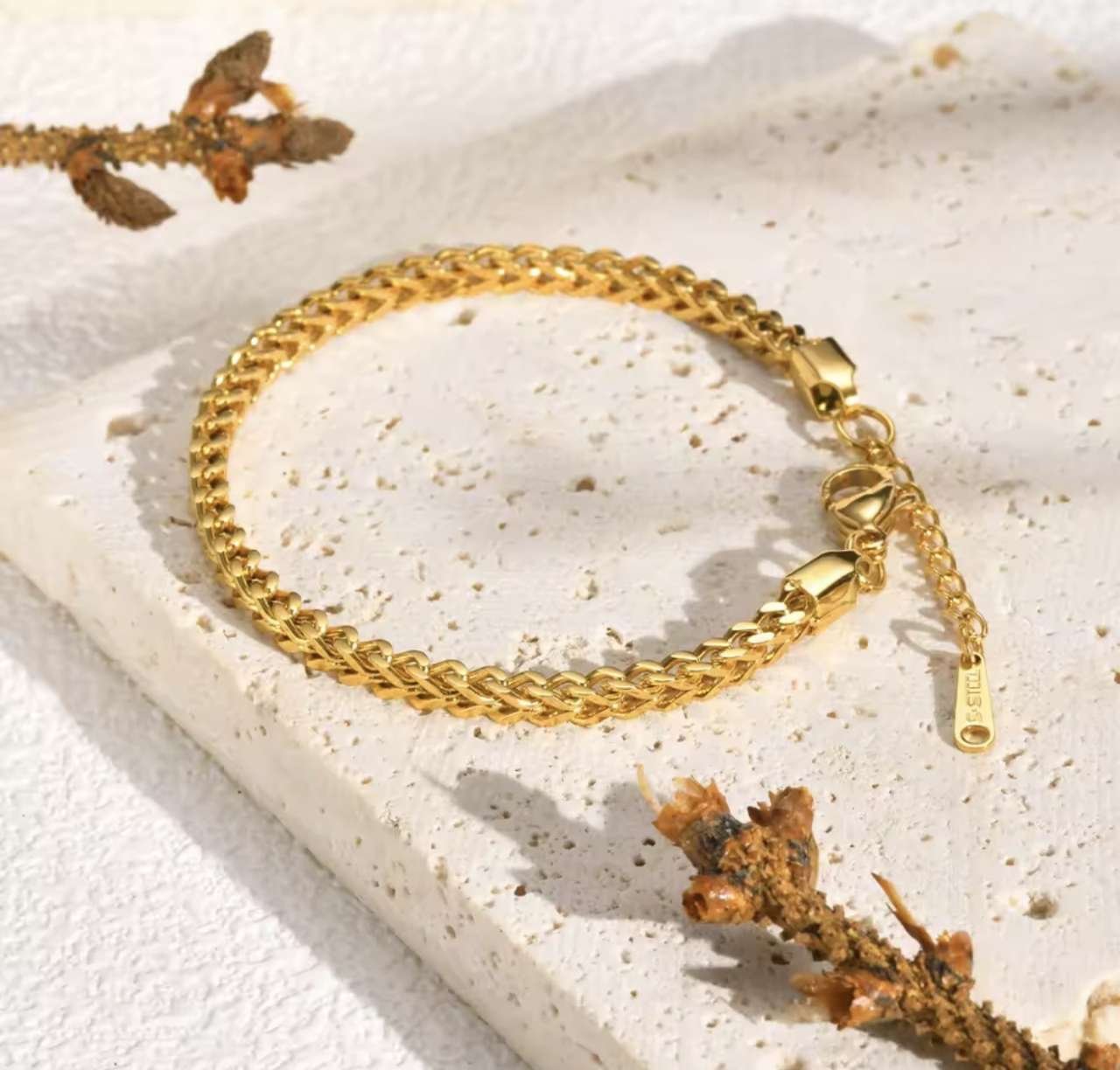 Square Keel Chain Bracelet for Women