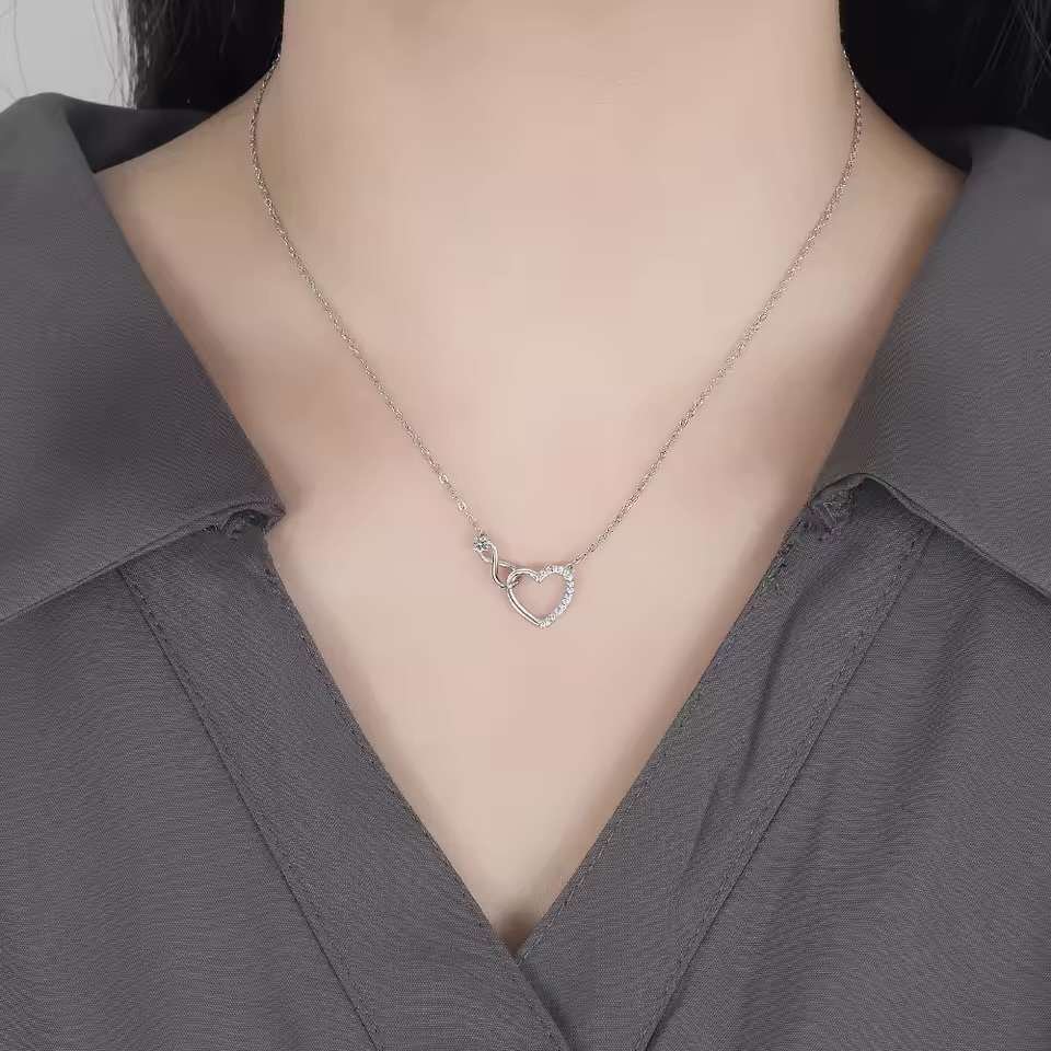 925 Sterling Silver 18k Gold Plated Necklace 