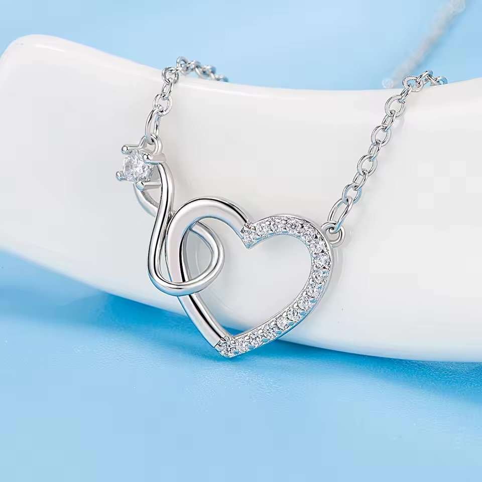 925 Sterling Silver 18k Gold Plated Necklace 