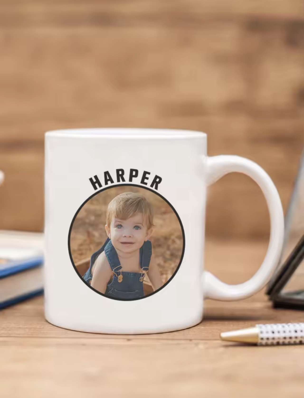 Custom Photo and Name Mug Personalized Mug Gift for Anniversary Birthday Housewarming Valentines Mot