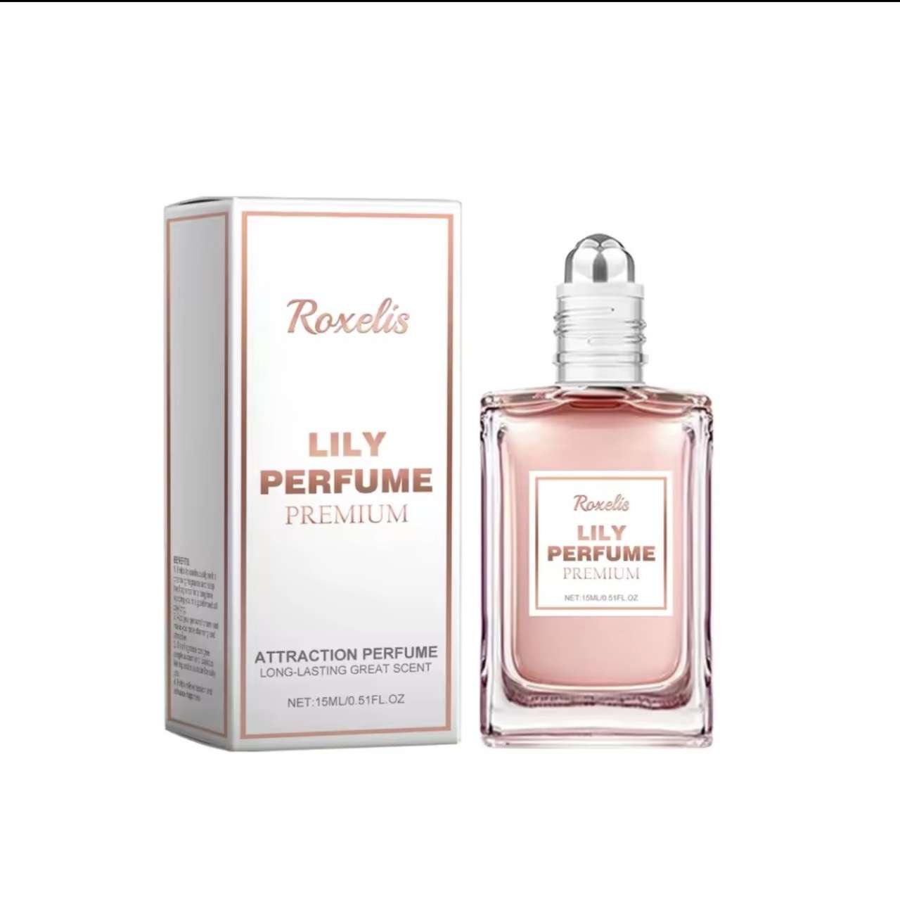 Roxelis 15ml Roll On Perfume Elegant Lily Floral Scent Natural Fresh Long Lasting Fragrance Gentle D