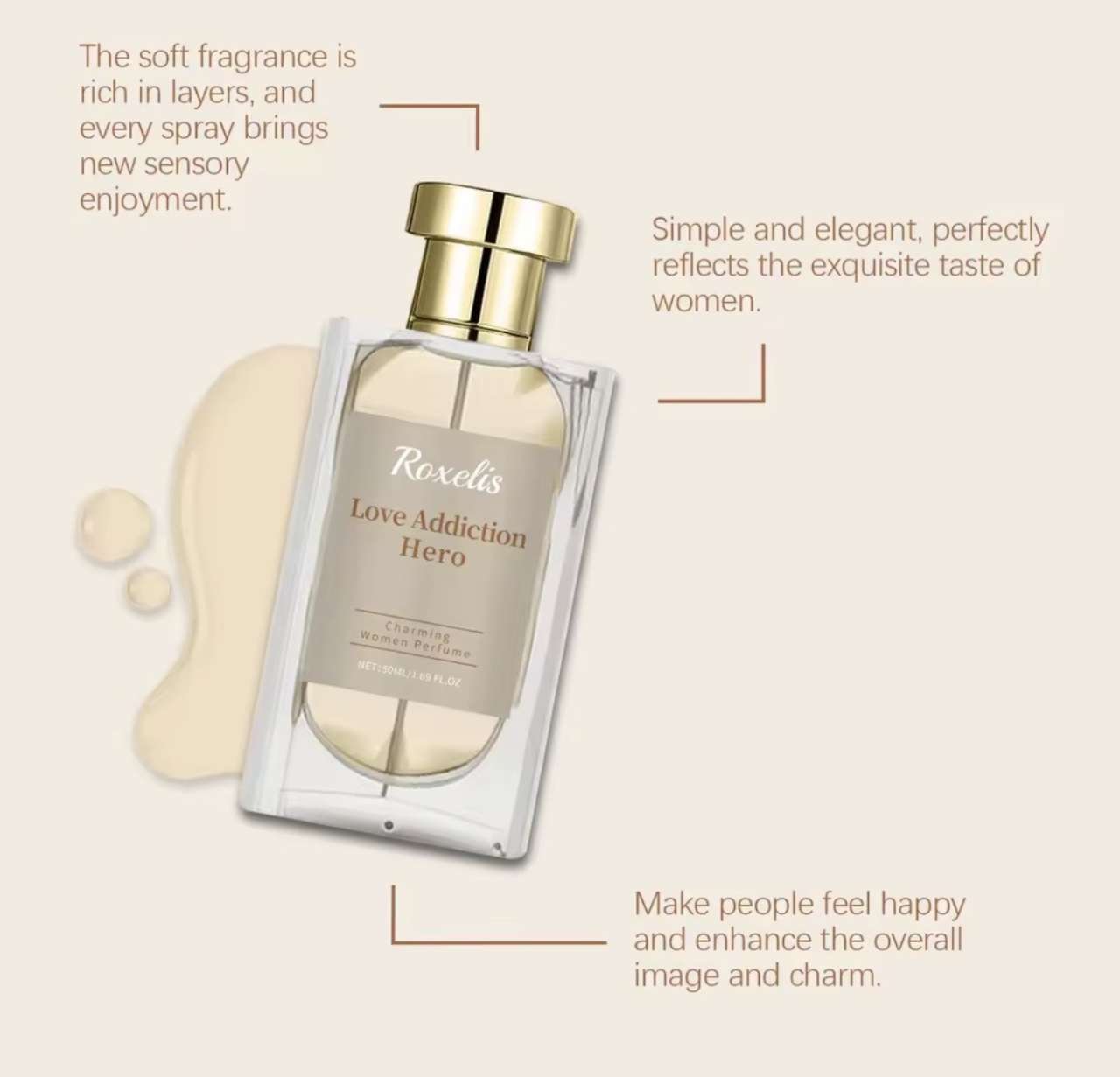 Roxelis Campanula Women's Perfume Eau de Parfum Long-Lasting Bluebell Jasmine Musk Scent Fresh Elega