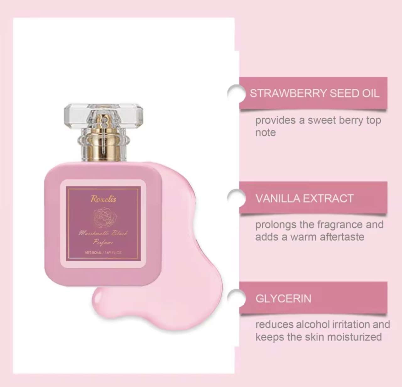 Roxelis Campanula Women's Perfume Eau de Parfum Long-Lasting Bluebell Jasmine Musk Scent Fresh Elega