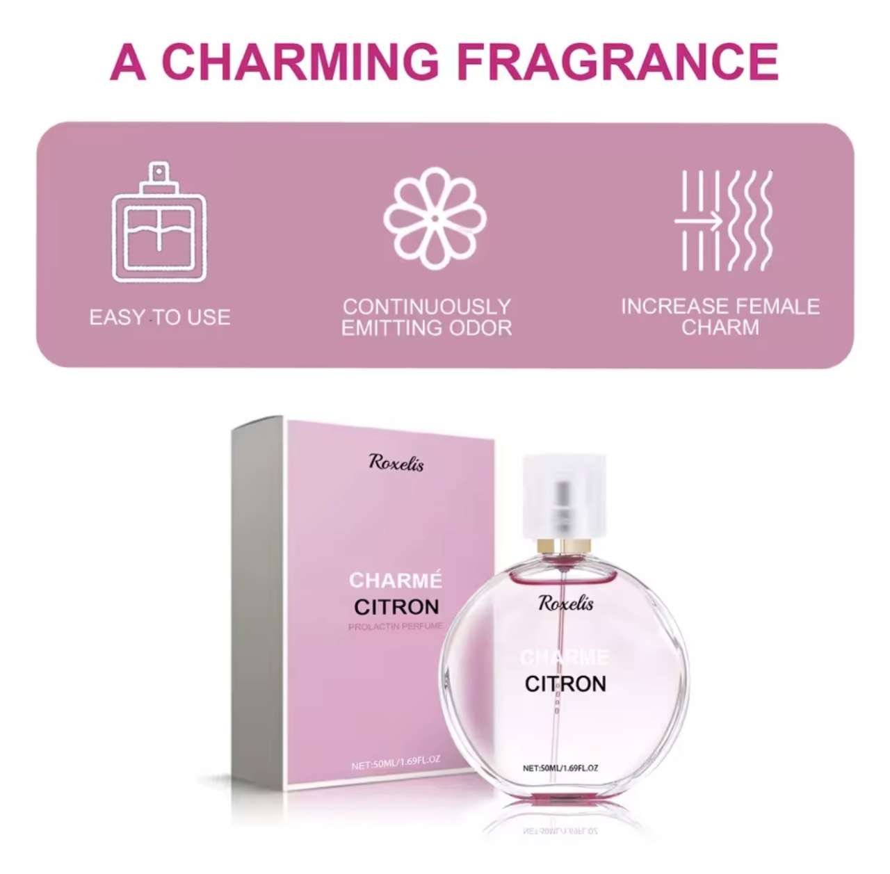 Women's Perfume - Elegant Charming Floral Scent Long Lasting Fresh Mild Non-Irritating, Subtle Fragr