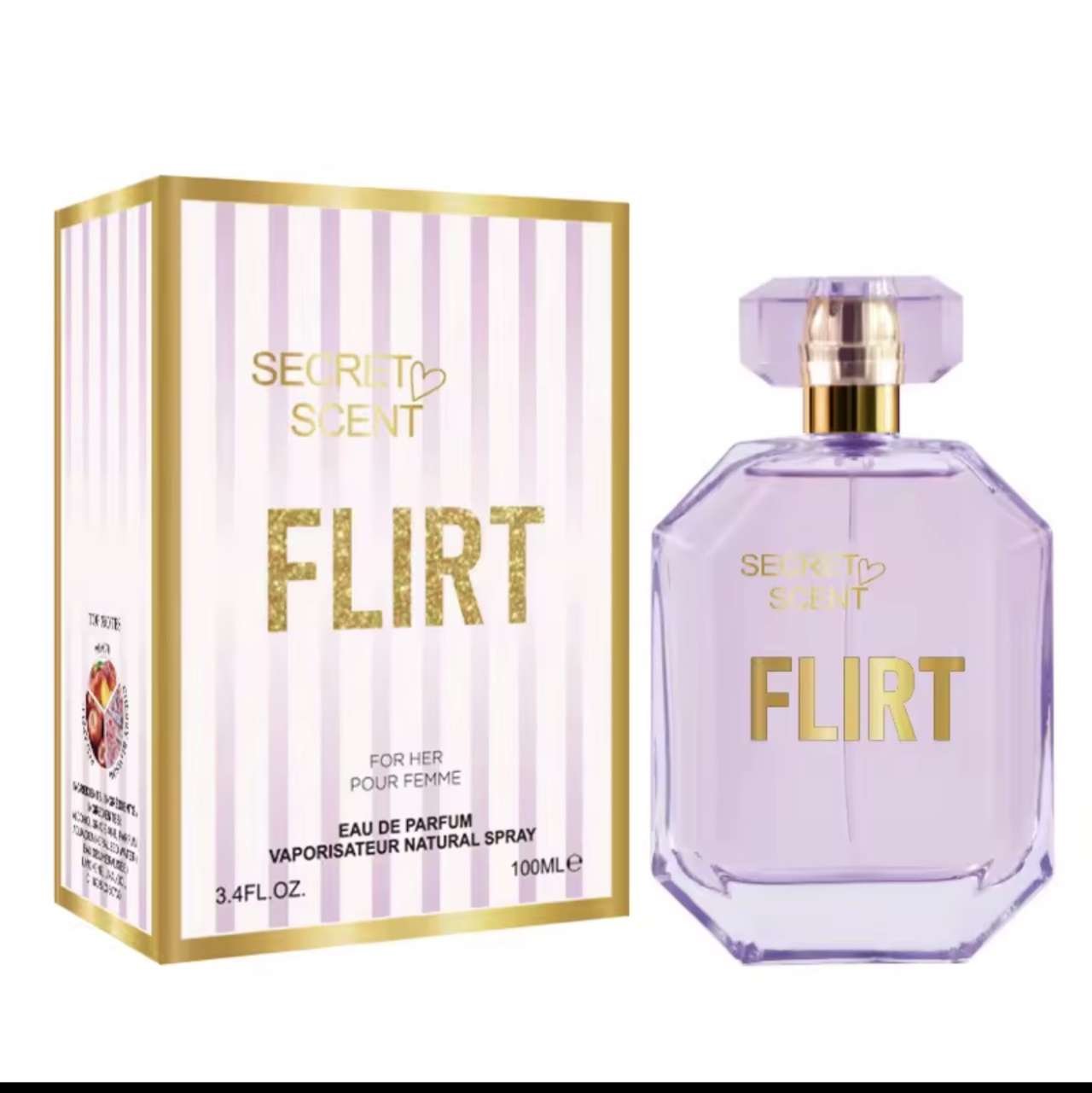 3.4fl Oz Women's Eau De Parfum - Love Spell Super Fresh Sweet Peach Aroma- With Peach, Cherry Blosso