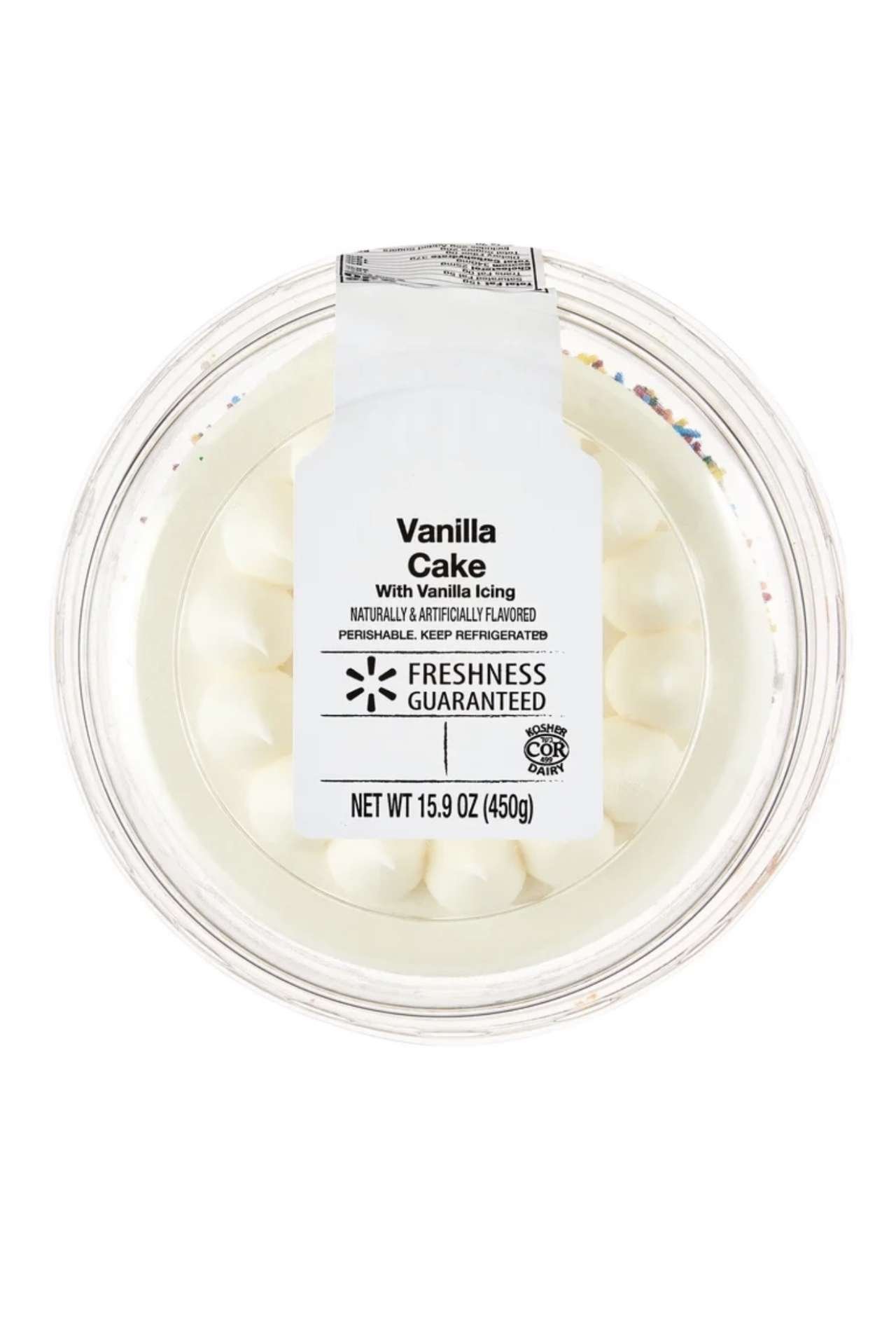 🇺🇸 ONLY . Freshness Guaranteed 5-Inch Double Layer Vanilla Cake, 15.9 oz