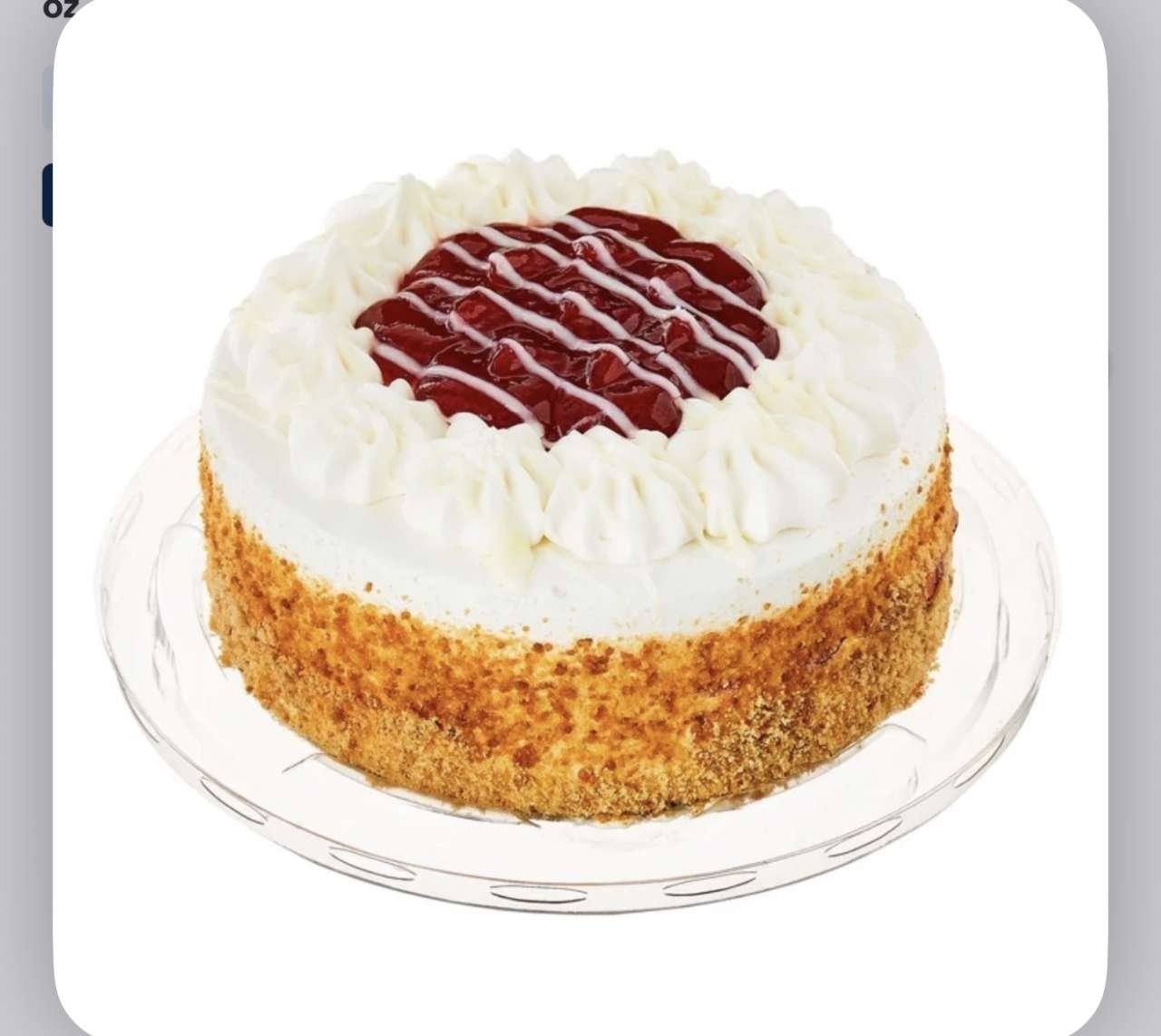 🇺🇸 ONLY - Freshness Guaranteed 5-Inch Strawberry Topped Fruit Cake, 14.1 oz