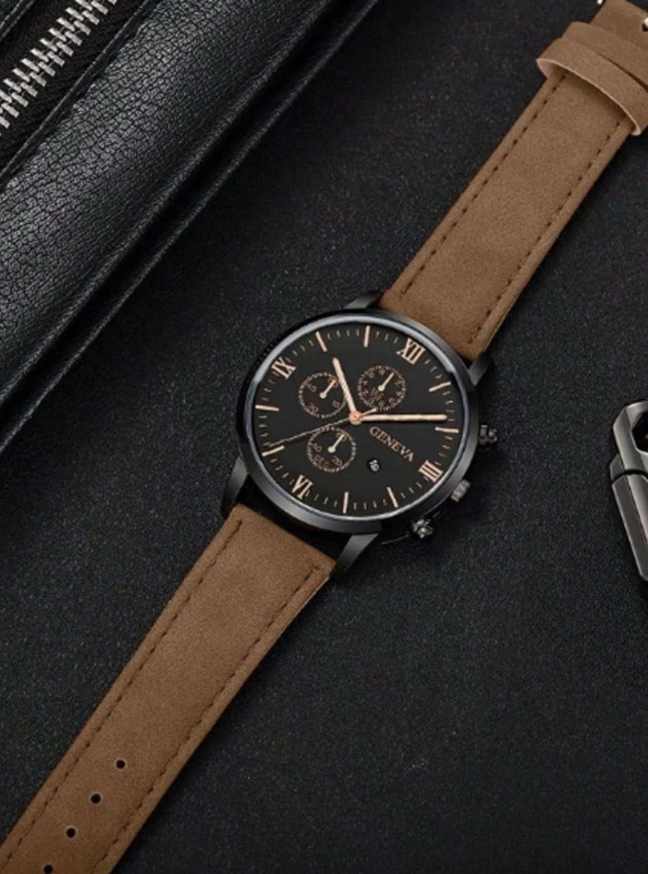 4pcs Fashion & Casual Quartz Watches For Men, Versatile Alloy Round Dial Set, Ideal Gift For Valenti