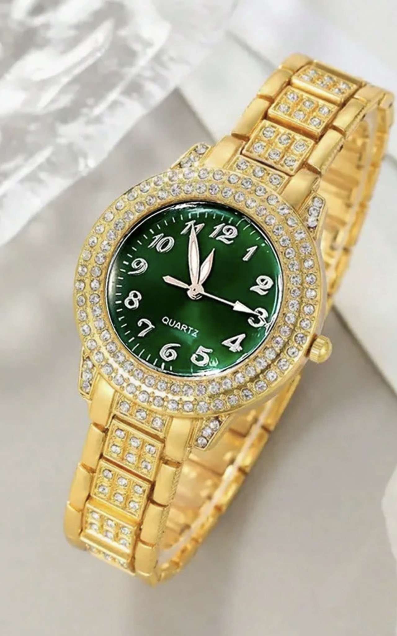 5pcs Women's Alloy Steel Band Quartz Watch, Fashion Casual Style, Classic Digital Dial, Women's Quar
