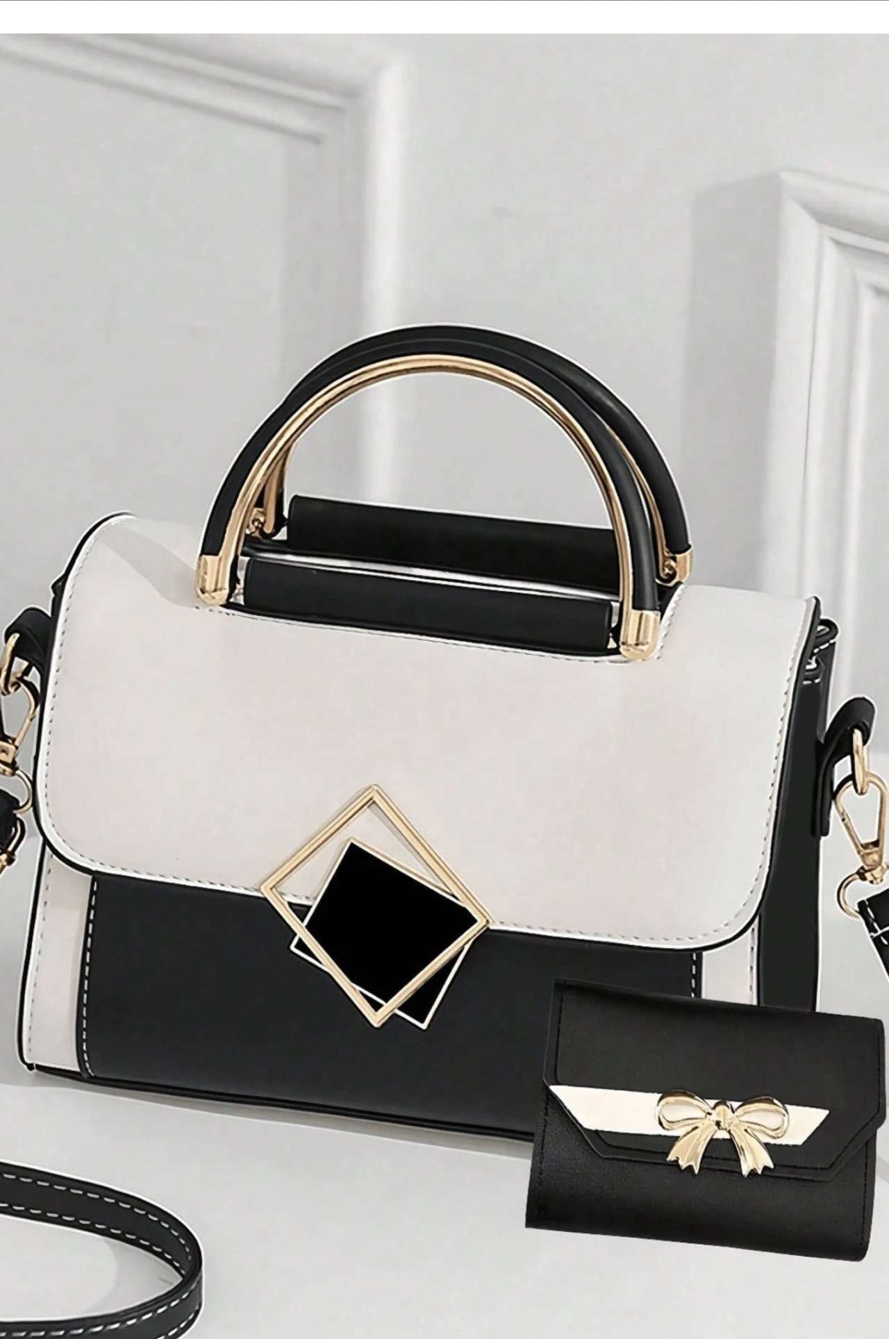 2pcs/1set New Women's Bag And Premium Wallet Combination, Fashionable Women's Crossbody Bag, Shoulde
