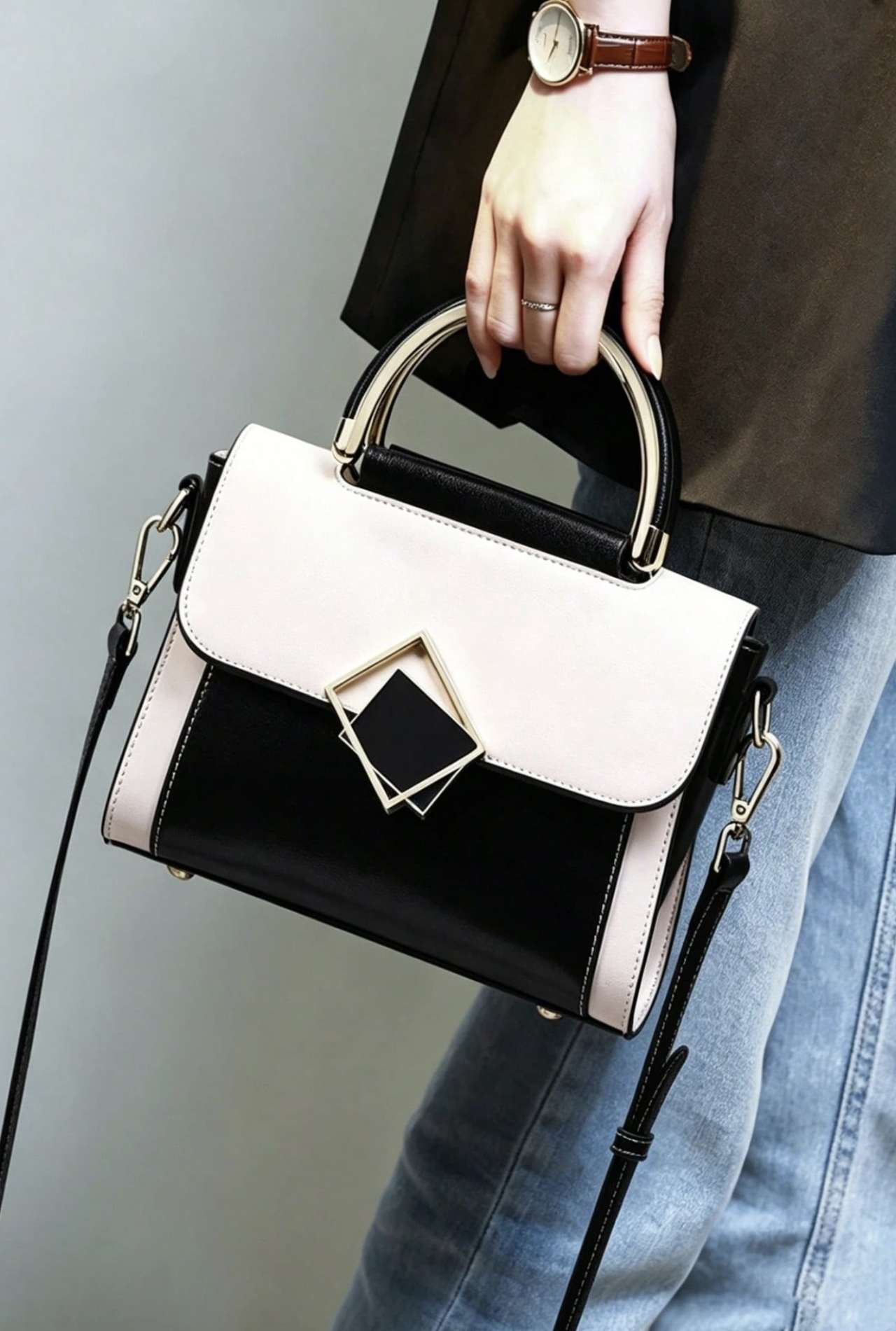 2pcs/1set New Women's Bag And Premium Wallet Combination, Fashionable Women's Crossbody Bag, Shoulde