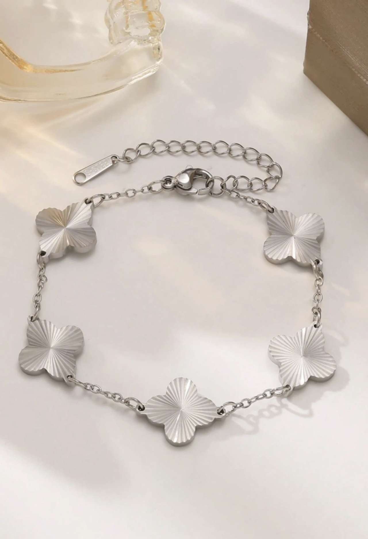 3pcs/1pc Stainless Steel Zirconia Bracelet, Single Row Rhinestone Bracelet, Stackable Shiny Delicate