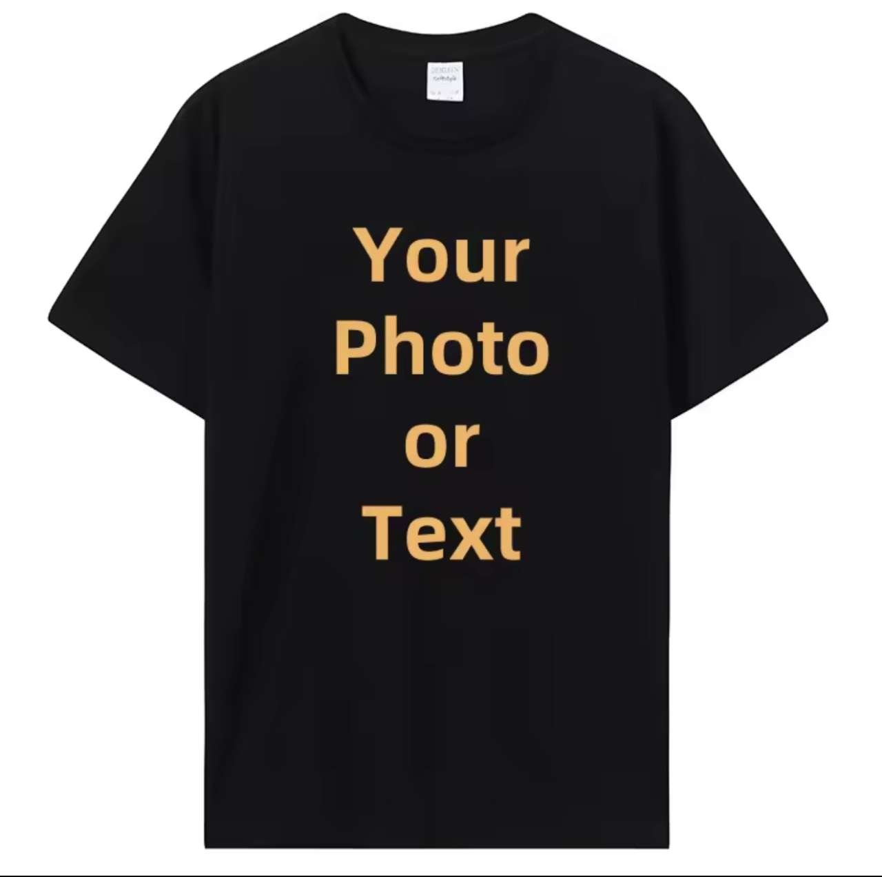 Customized Personalized Premium Cotton T-Shirt / Tee Gift for Men and Women with DIY Print Your Phot